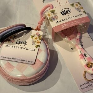 Mackenzie Childs x Wet Brush x Goody (keychain brush and purse charm)